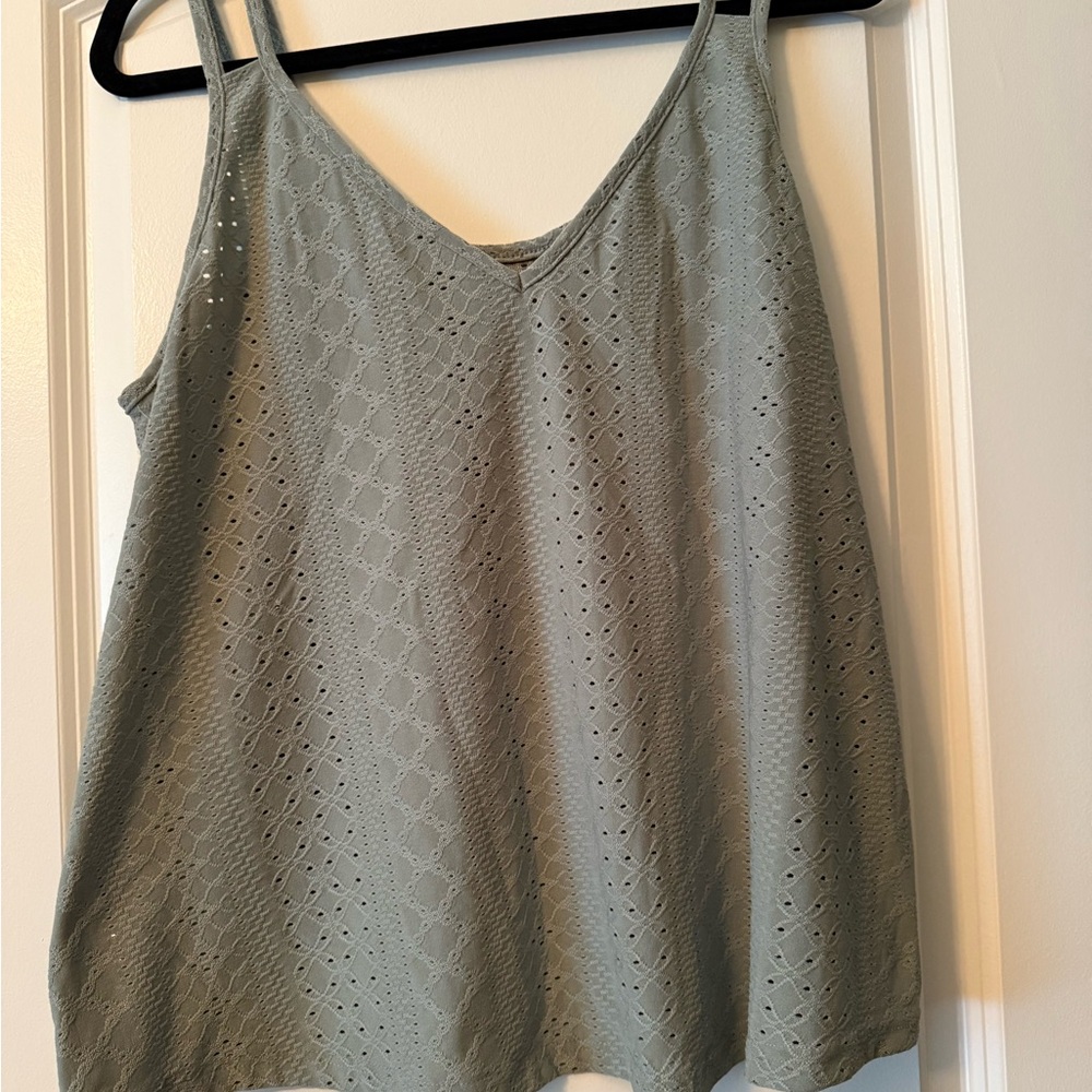 SHEIN Green Boxy Camisole Tank Top